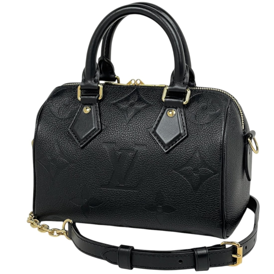 Louis Vuitton Speedy Bandoulière 20 Handbag, 2-way, Monogram Empreinte, Noir (Black), M58953,: --- Catalog ---Category: SizeSize (HxWxD): 13.5cm x 20.5cm x 11.5cm / 5.31'' x 8.07'' x 4.52''Category: DesignType: HandbagColor: Black, NoirGender: WomenMaterial: Monogram Empreinte Category: General
