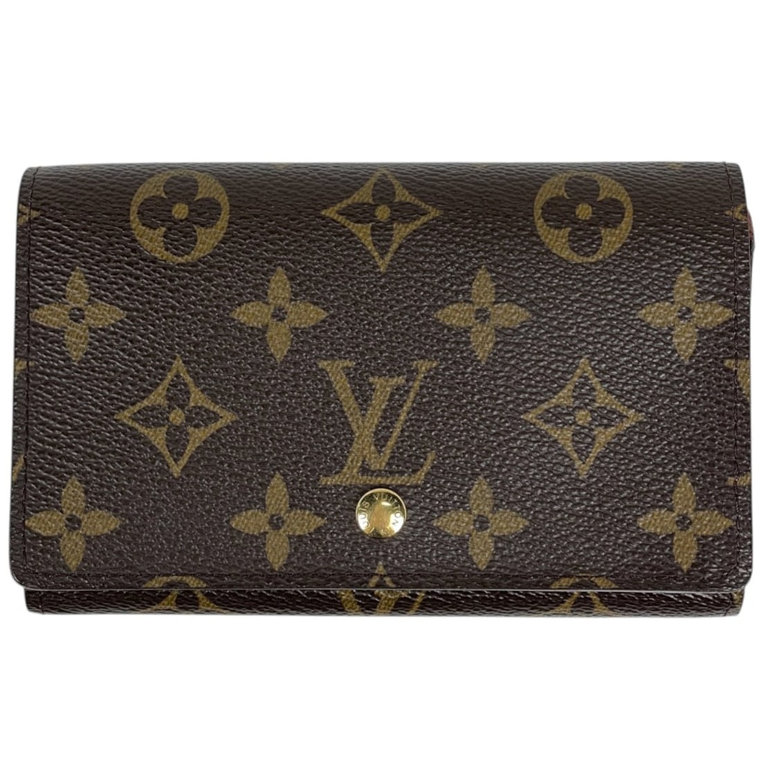 Louis Vuitton Porte Monnaie Billet Trésor Bi-fold Wallet, Monogram Brown, M61730, Women's (1 of 9)