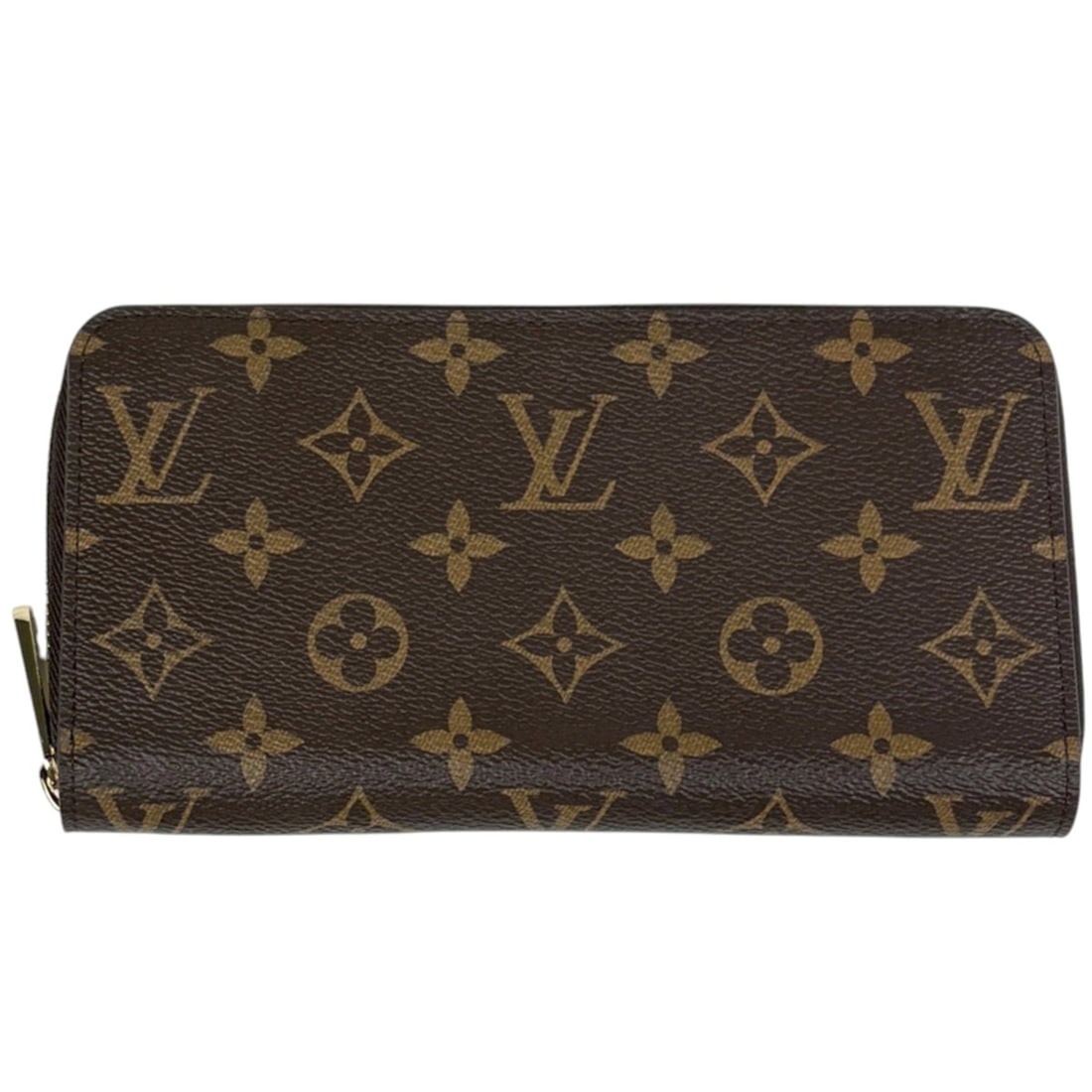 Louis Vuitton Zippy Wallet, Long Round Zip, Monogram, Brown, M42616, Women's (1 of 10)