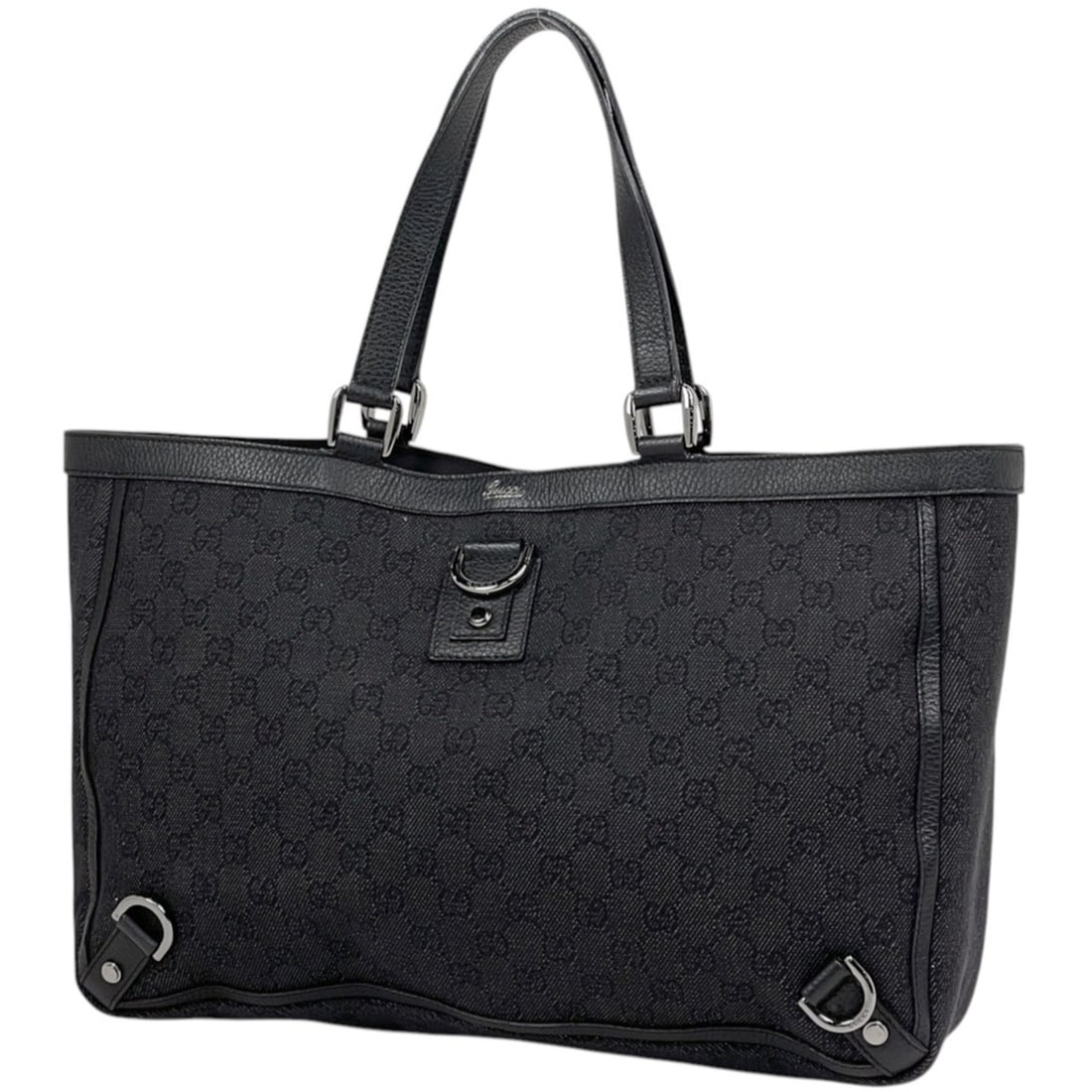 Gucci GUCCI Tote Bag GG Pattern Canvas Black 293580 Women's: --- Catalog ---Category: SizeSize (HxWxD): 27cm x 39cm x 10cm / 10.62'' x 15.35'' x 3.93''Category: DesignType: Tote bagColor: BlackGender: WomenMaterial: GG canvas , Leather Category: GeneralBrand: G