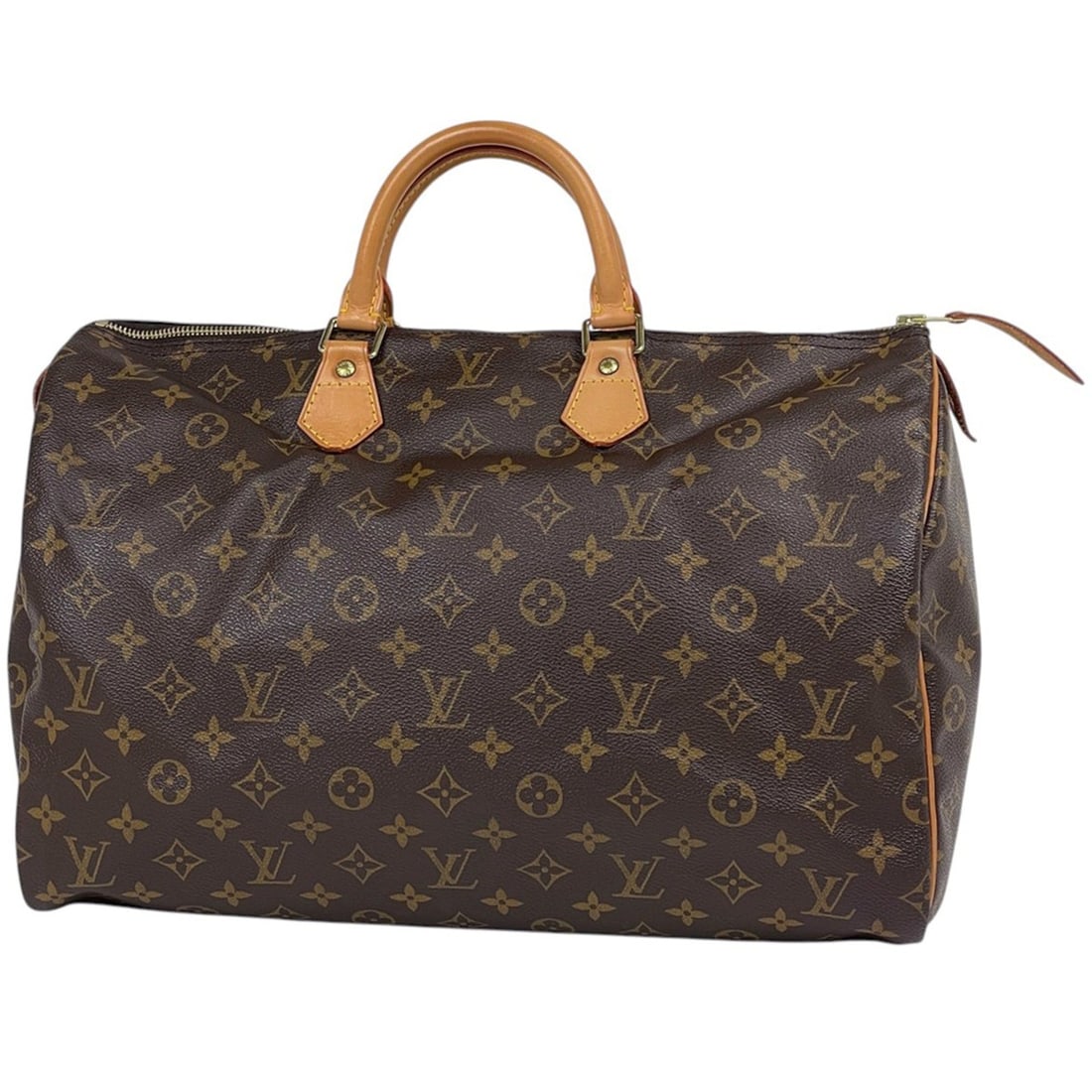 Louis Vuitton Speedy 40 Handbag, Monogram Brown, M41522, Women's: --- Catalog ---Category: SizeSize (HxWxD): 25cm x 40cm x 19cm / 9.84'' x 15.74'' x 7.48''Category: DesignType: HandbagColor: BrownGender: WomenMaterial: Monogram Category: GeneralBrand: Louis Vuitton-
