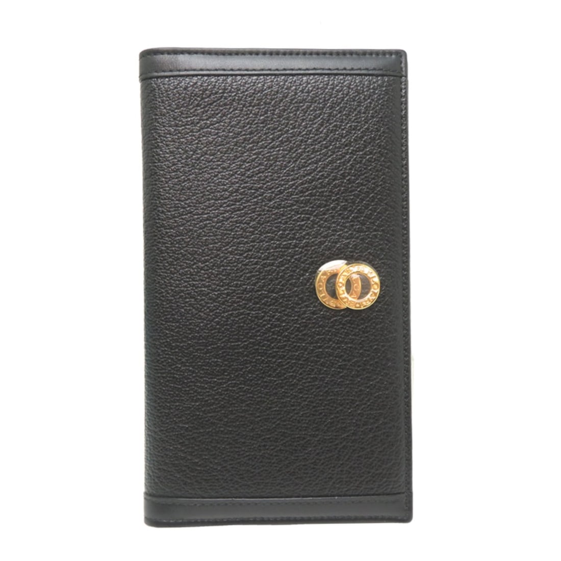 Bvlgari Doppio Tondo Long Wallet, Women's/Men's, Leather, Black: --- Catalog ---Category: SizeSize (HxWxD): 9.5cm x 16.5cm x 1cm / 3.74'' x 6.49'' x 0.39''Category: DesignType: Long wallet (bi-fold)Color: BlackGender: Men,WomenMaterial: Leather Category: GeneralBra