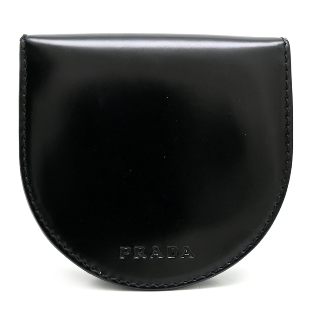 Prada Women's & Men's Leather Wallets Coin Cases, Black: --- Catalog ---Category: SizeSize (HxWxD): 7.5cm x 8cm x 2.5cm / 2.95'' x 3.14'' x 0.98''Category: DesignType: Coin purse/coin caseColor: BlackGender: Men,WomenMaterial: Leather Category: GeneralBrand