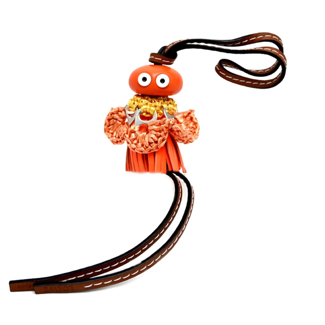 Loewe Sea Angel Clione Jellyfish Charm for Women and Men, Leather, Orange: --- Catalog ---Category: SizeSize (HxWxD): 390.00mm x 80.00mm / 15.35'' x 3.15''Category: DesignType: Handbag charmColor: OrangeGender: Men,WomenMaterial: LeatherCategory: GeneralBrand: LoeweCountry o