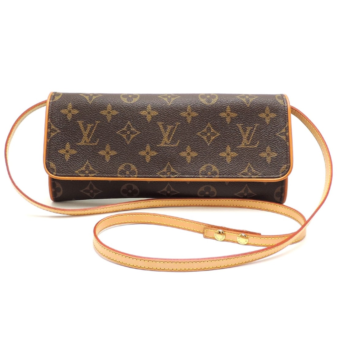 Louis Vuitton Pochette Twin GM Women's Shoulder Bag M51852 (Discontinued) Monogram Brown (1 of 14)