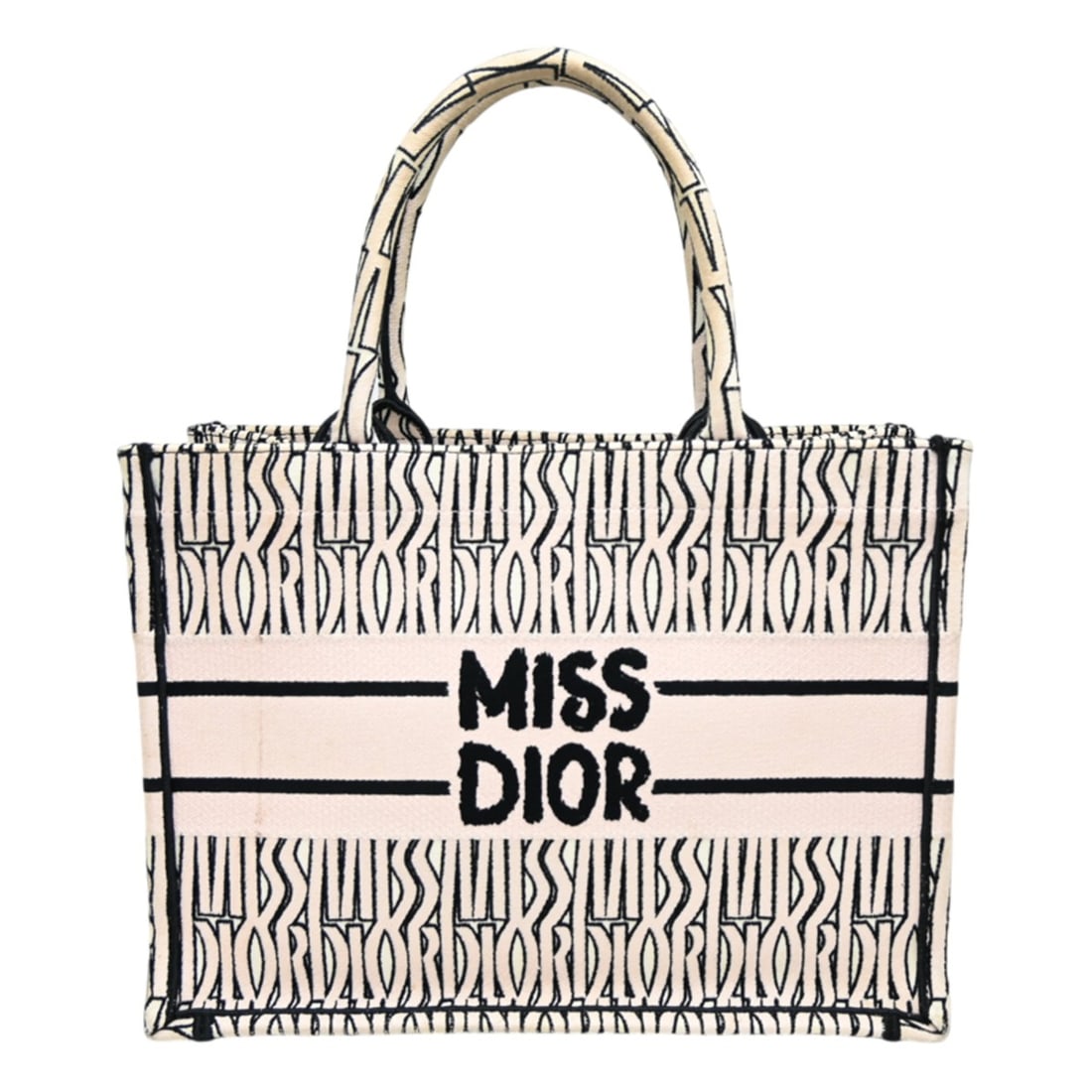 Christian Dior Book Tote Medium Women's/Men's Bag M1296ZEZE M041 Canvas Beige (1 of 9)