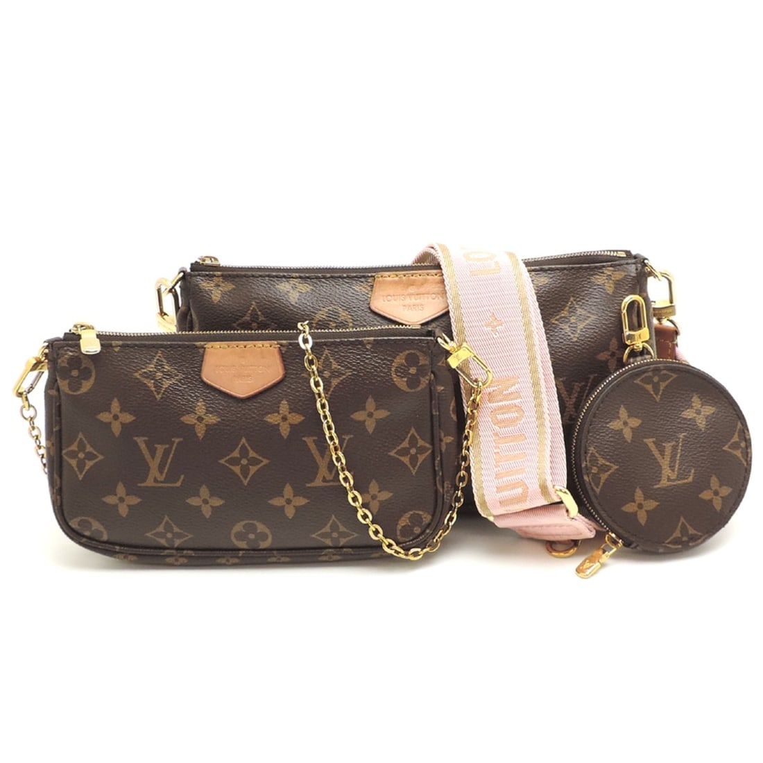 Louis Vuitton Multi Pochette Accessoires Women's Pouch M44840 Monogram Brown (1 of 9)