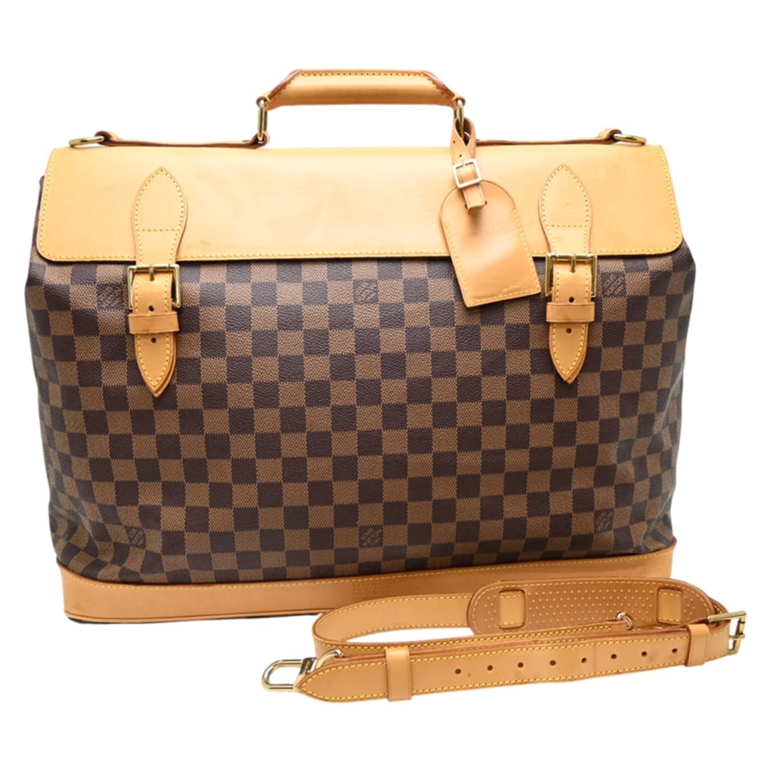 Louis Vuitton Clipper Women's/Men's 2-Way/3-Way Bag M99039 (Discontinued) Damier Brown: --- Catalog ---Category: SizeSize (HxWxD): 35cm x 43cm x 19cm / 13.77'' x 16.92'' x 7.48''Category: DesignType: Handbag, Shoulder bagColor: BrownGender: Men,WomenMaterial: Damier Canvas Category: Gene