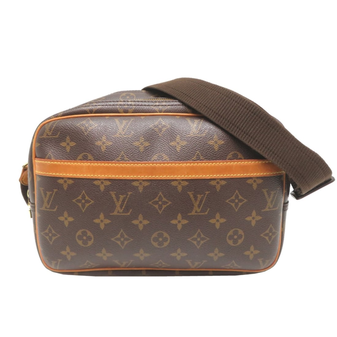 Louis Vuitton Reporter PM Women's/Men's Shoulder Bag M45254 (Discontinued) Monogram Brown: --- Catalog ---Category: SizeSize (HxWxD): 18cm x 28cm x 13cm / 7.08'' x 11.02'' x 5.11''Category: DesignType: Shoulder bagColor: BrownGender: Men,WomenMaterial: Monogram Category: GeneralMPN: M45254B