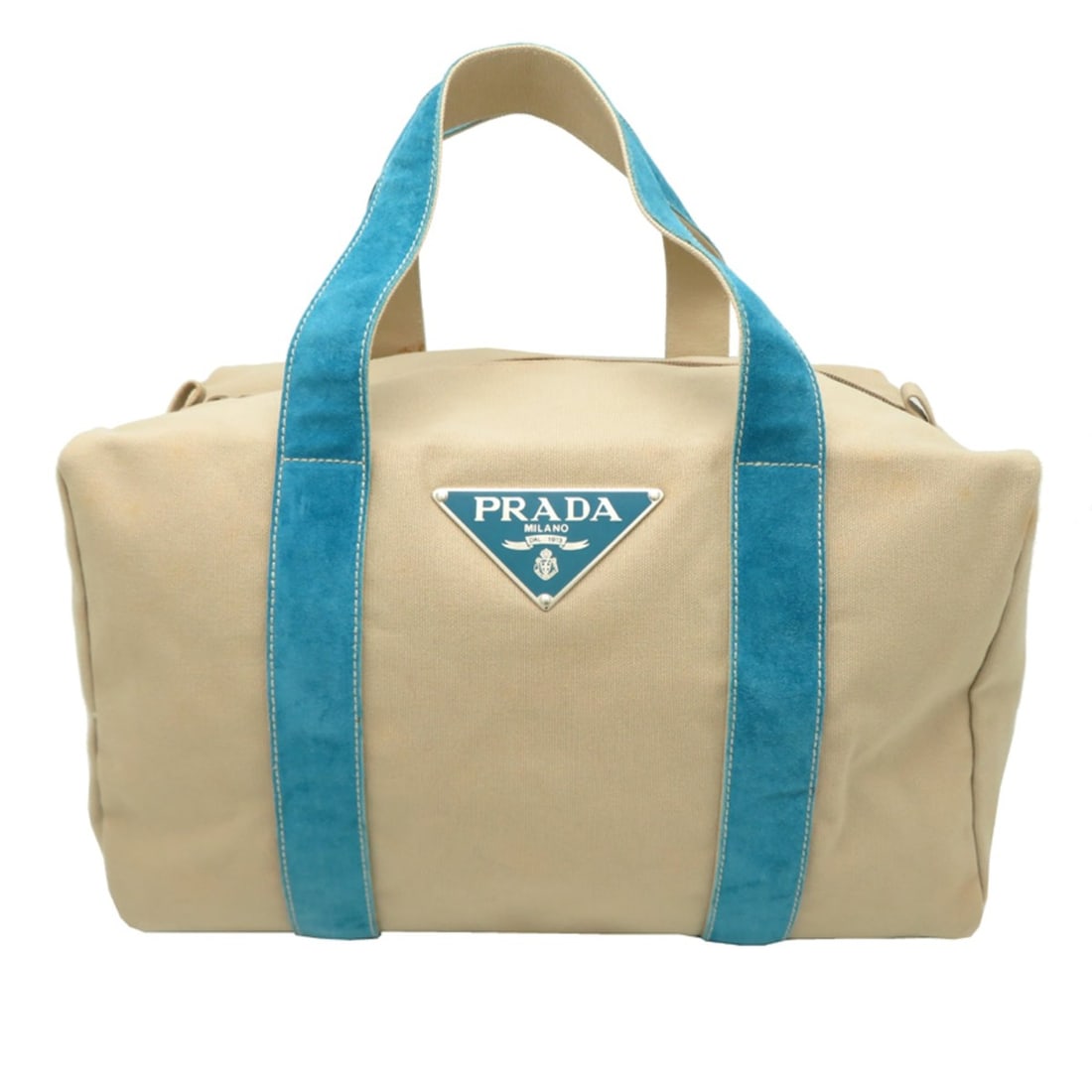 Prada Canapa Shopping Women's Tote Bag BR0717 Canvas Beige: --- Catalog ---Category: SizeSize (HxWxD): 23cm x 36cm x 19cm / 9.05'' x 14.17'' x 7.48''Category: DesignType: Tote bagColor: Beige, BlueGender: WomenMaterial: Canvas , Leather Category: GeneralMPN: B