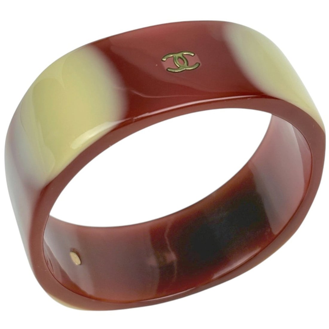 Chanel Bangle, Coco Mark, Plastic, Brown, Women's: --- Catalog ---Category: SizeLength: 20.5cm / 8.07''Category: DesignType: BangleColor: BrownGender: WomenMaterial: PlasticCategory: GeneralBrand: Chanel--- Item List ---Section: ConditionRanking: Rank