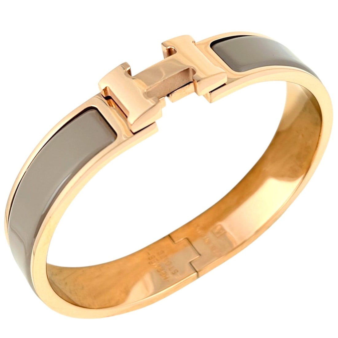Hermes HERMES Clic H Bangle Enamel Bracelet Clack GP Gold Brown Women's: --- Catalog ---Category: SizeLength: 17.5cm / 6.88''Category: DesignType: BangleColor: Brown, GoldGender: WomenMaterial: Gold platingCategory: GeneralBrand: Hermes--- Item List ---Section: ConditionRa