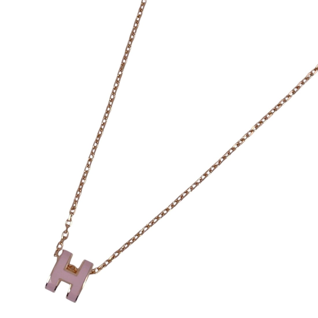 Hermes Mini Pop H Necklace, Pendant, Metal, Pink, Women's: --- Catalog ---Category: SizePendant Size: 7mm x 9mm / 0.27'' x 0.35''Neck Circumference: 39 cm / 15.35''Category: DesignColor: PinkGender: WomenMaterial: MetalPendant Type: PendantNecklace Type: Neck