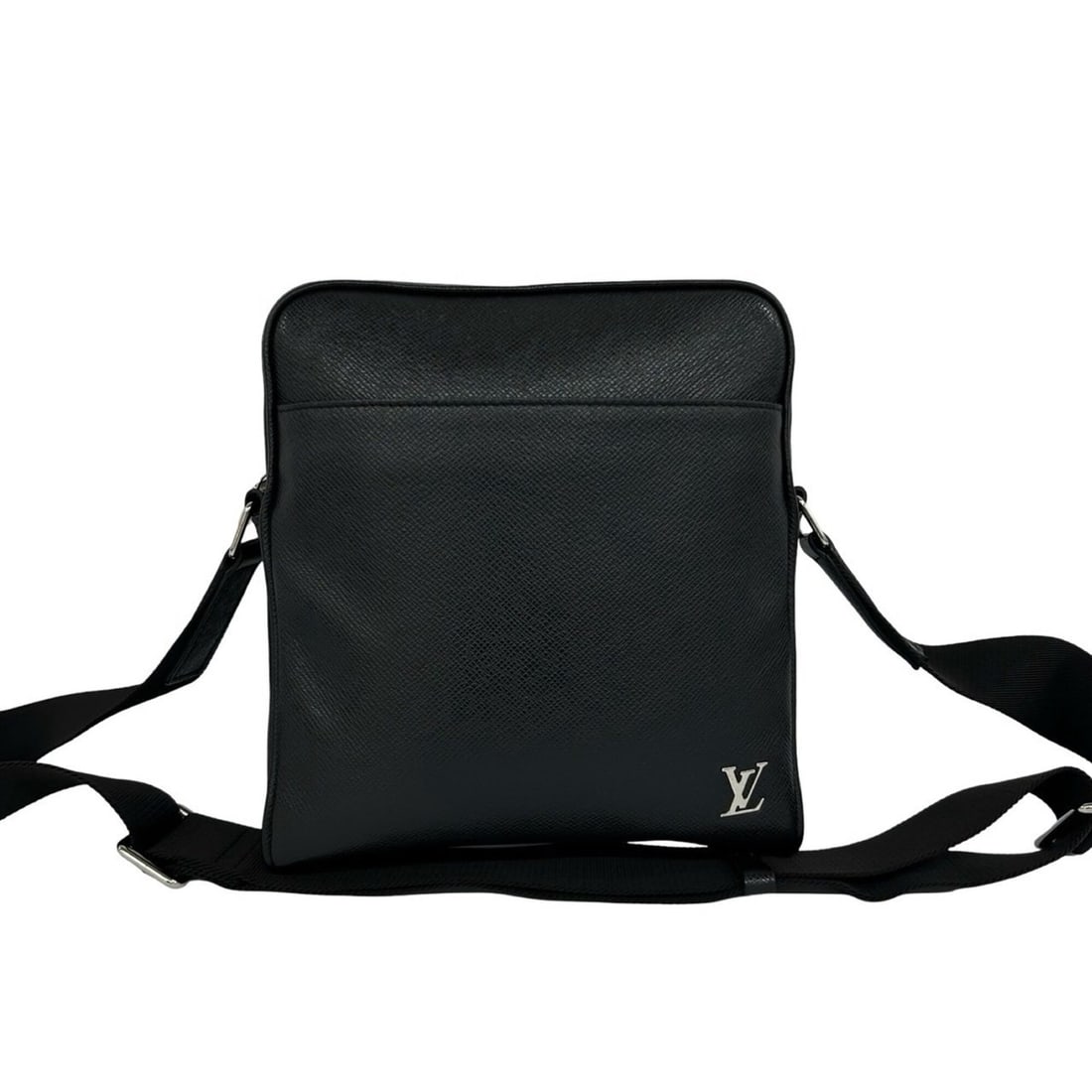 LOUIS VUITTON Louis Vuitton Messenger PPM Taiga Leather Shoulder Bag Sacoche Pochette Black 266-5 (1 of 14)