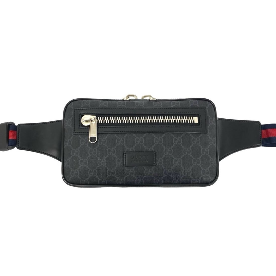 GUCCI Sherry Line GG Pattern Logo Leather Body Bag Waist Pouch Shoulder Black Navy 32223: --- Catalog ---Category: SizeSize (HxWxD): 14cm x 24.5cm x 5cm / 5.51'' x 9.64'' x 1.96''Category: DesignType: Pouch, Shoulder bag, Sling bagColor: Black, Navy, Red colorGender: WomenMaterial: Leather