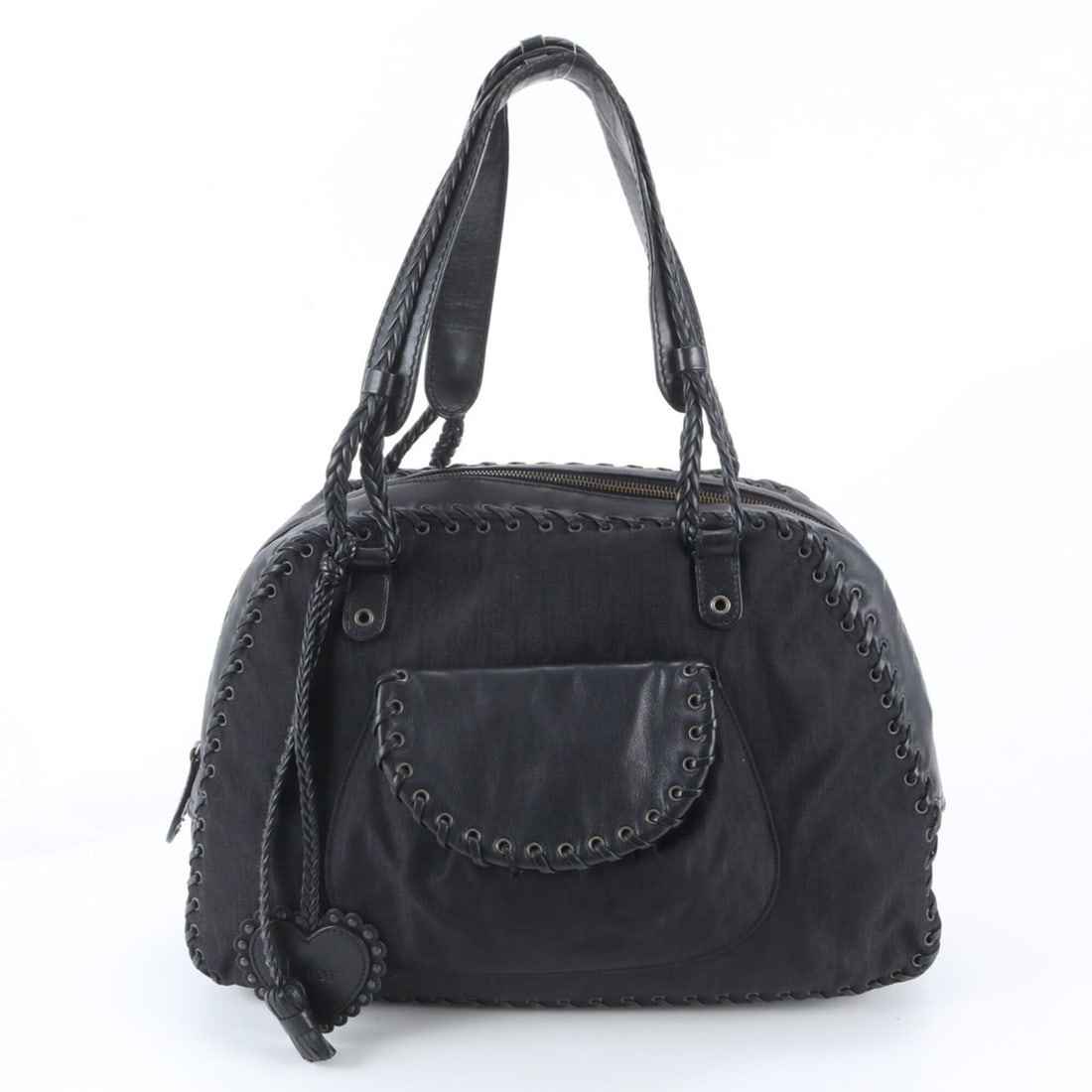 Christian Dior Trotter Leather Tote Bag Shoulder Handbag Black Women's: --- Catalog ---Category: SizeSize (HxWxD): 28cm x 40cm x 15cm / 11.02'' x 15.74'' x 5.9''Category: DesignType: Handbag, Shoulder bag, Tote bagColor: BlackGender: WomenMaterial: Leather , Nylon Categor