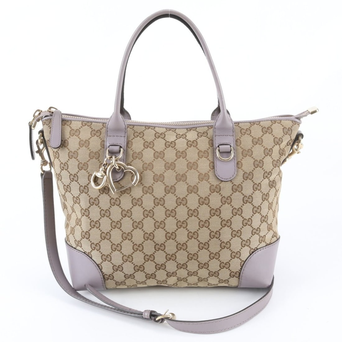 Gucci GG Canvas Heartbit 269957 Leather 2-Way Shoulder Bag, Handbag, Tote Bag for Women (1 of 11)
