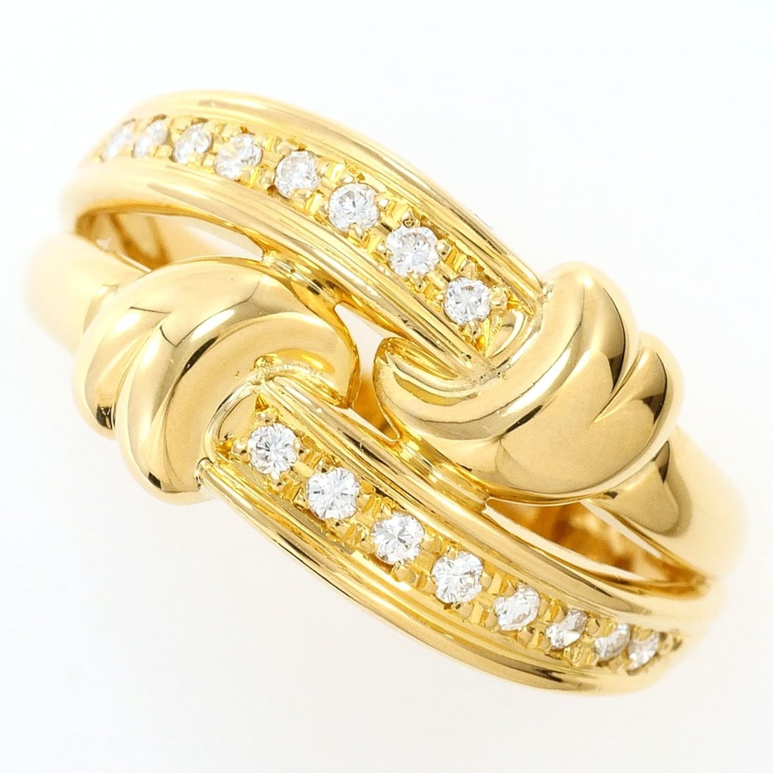 18K (18-karat) Yellow Gold Ring with 1 Diamond (carat mark not stamped), Certificate of (1 of 9)