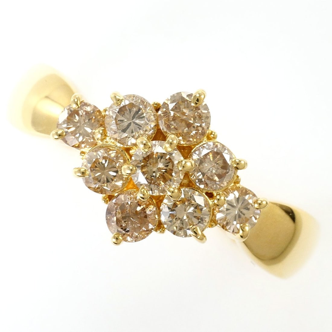 18K (18-karat) Yellow Gold Ring with 1 Diamond (1.00ct), Certificate of Authenticity, Total Weight: --- Catalog ---Category: SizeWidth: 10mm / 0.39''Weight: 3.8g / 0.13oz.JP Size: 17US Size: 8.5Category: DesignType: Band ringColor: Yellow goldMetal: GoldStone: DiamondGender: WomenMaterial: Yellow go