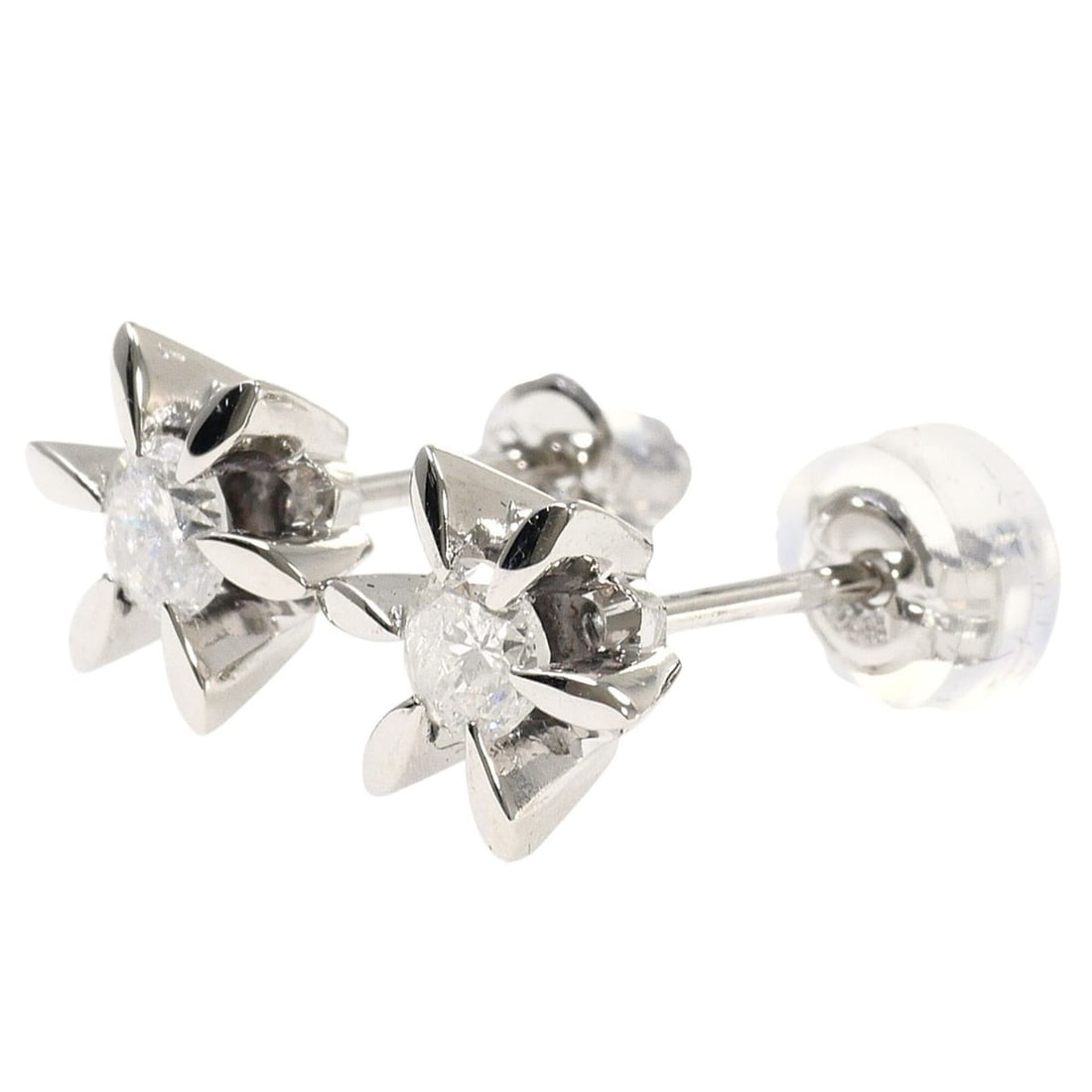 Platinum (PT) Earrings with Diamonds: 0.20ct and 0.18ct, I2 clarity, Certified, Total Weight 1.8g,: --- Catalog ---Category: SizeWeight: 1.8g / 0.06oz.Category: DesignType: Stud earringsColor: PlatinumMetal: PlatinumStone: DiamondGender: WomenMaterial: PlatinumCategory: GeneralBrand: Unbranded--- It