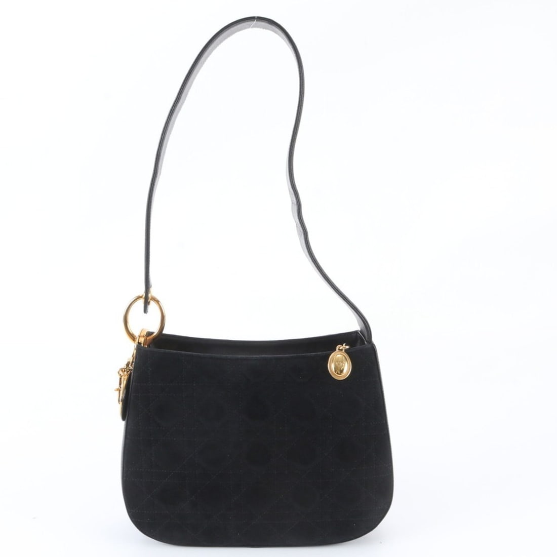 Christian Dior Cannage Leather Shoulder Bag Handbag Black Women's: --- Catalog ---Category: SizeSize (HxWxD): 20cm x 26cm x 8cm / 7.87'' x 10.23'' x 3.14''Category: DesignType: Handbag, Shoulder bagColor: BlackGender: WomenMaterial: Leather Category: GeneralBrand: Ch