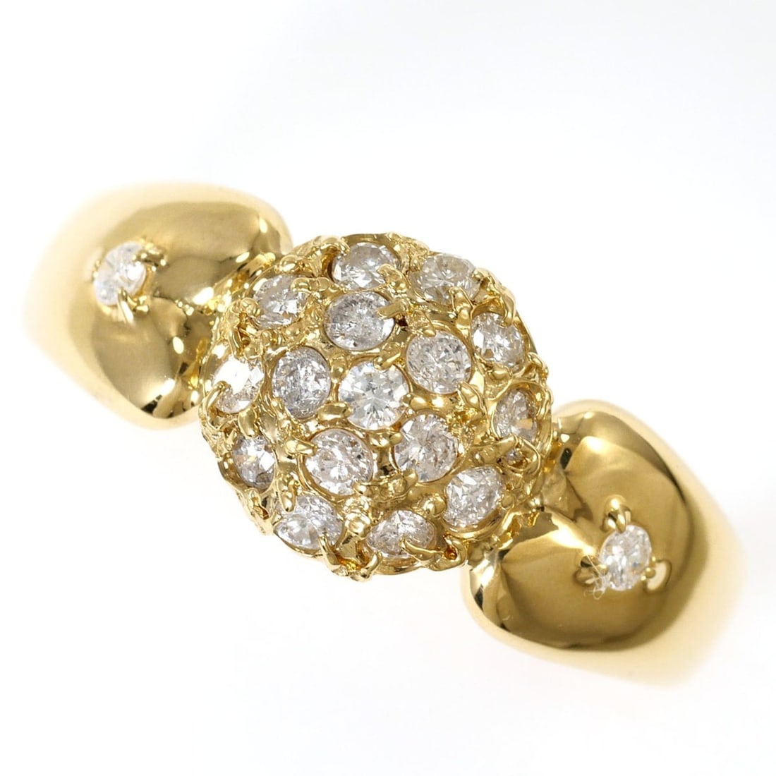 18K (18-karat) Yellow Gold Ring with 0.30ct Diamond, Certificate of Authenticity, Total Weight 3.0g,: --- Catalog ---Category: SizeWidth: 8mm / 0.31''Weight: 3g / 0.1oz.JP Size: 9US Size: 5Category: DesignType: Band ringColor: Yellow goldMetal: GoldStone: DiamondGender: WomenMaterial: Yellow gold (18K