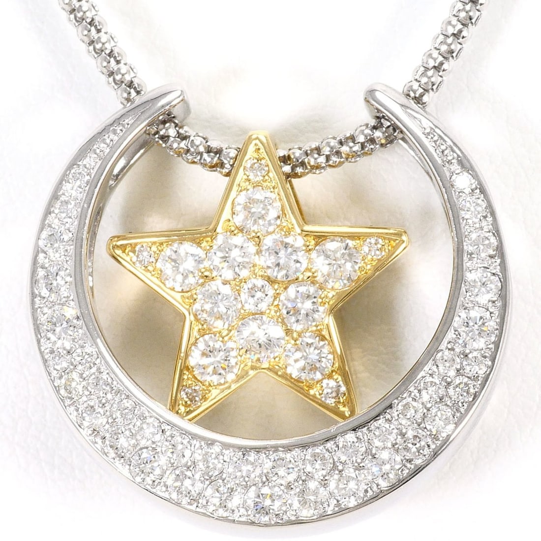 18K (18-karat) Yellow Gold Necklace with 0.63ct Diamond, Certificate of Authenticity, Total Weight: --- Catalog ---Category: SizeWeight: 12g / 0.42oz.Pendant Size: 21mm x 24mm / 0.82'' x 0.94''Neck Circumference: 45 cm / 17.71''Category: DesignColor: White, YellowMetal: Platinum, White GoldStone: Di