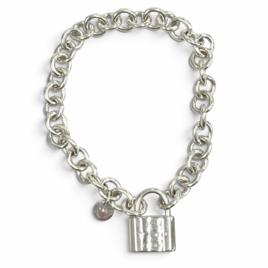 TIFFANY&Co. Tiffany 925 1837 Lock Bracelet with Logo, 17cm Inner Circumference, Silver, Weight: --- Catalog ---Category: SizeLength: 17cm / 6.69''Category: DesignType: Charm braceletColor: SilverGender: WomenMaterial: Silver 925Category: GeneralBrand: Tiffany--- Item List ---Section: ConditionRa