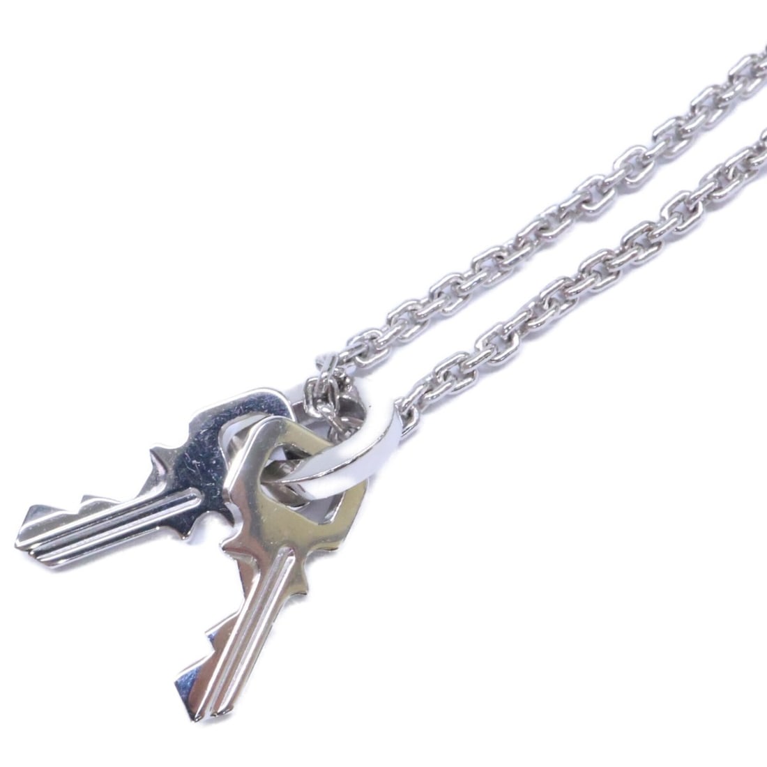 LOUIS VUITTON Louis Vuitton 750WG Pendant Key Necklace White Gold Women's: --- Catalog ---Category: SizeNeck Circumference: 50 cm / 19.68''Category: DesignColor: White goldGender: WomenMaterial: White gold (18K)Necklace Type: NecklaceCategory: GeneralBrand: Louis Vuitton--- 