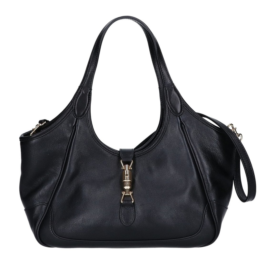 GUCCI (Gucci) Excellent Condition 866646 Mercato Small 2-Way Tote Bag Handbag Black Gold Hardware (1 of 11)