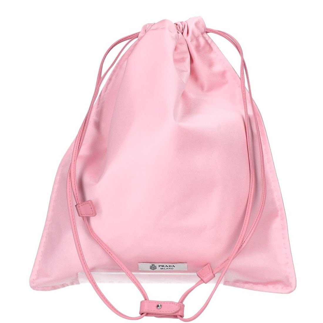 PRADA 1NK063_2G6B_F0442 Wish Silk Duchess Drawstring Pouch Handbag Petal Pink Women's: --- Catalog ---Category: SizeSize (HxWxD): 34.5cm x 28.5cm / 13.58'' x 11.22''Category: DesignType: Handbag, PouchColor: PinkGender: WomenMaterial: Silk Category: GeneralBrand: Prada--- Item List ---S