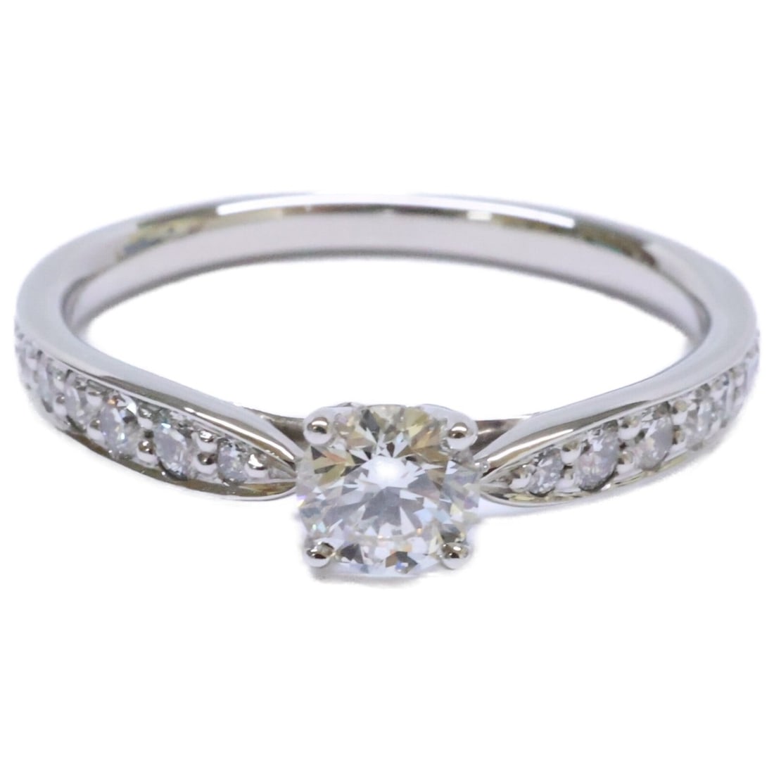 TIFFANY&Co. Tiffany & Co. Newly polished Pt950 0.25ct Round Brilliant Diamond Harmony Ring Platinum: --- Catalog ---Category: SizeJP Size: 8US Size: 4.5Category: DesignType: Band ringColor: PlatinumGender: WomenMaterial: Platinum 950Category: GeneralBrand: Tiffany--- Item List ---Section: ConditionRa