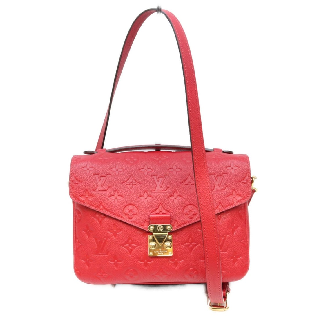 LOUIS VUITTON M44155 Cerise Monogram Empreinte Pochette Metis MM Shoulder Bag, Red, Gold Hardware,: --- Catalog ---Category: SizeSize (HxWxD): 19cm x 25cm x 10cm / 7.48'' x 9.84'' x 3.93''Category: DesignType: Shoulder bagColor: Cerise, Red colorGender: WomenMaterial: Monogram Empreinte Category: Ge