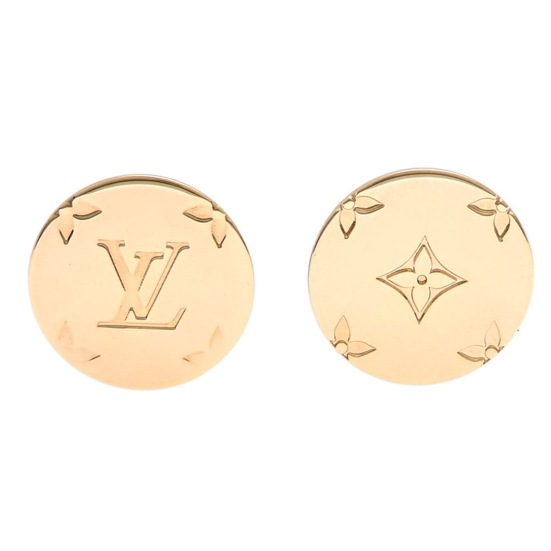 Louis Vuitton Bouton de Manchette Monogram Men's Cufflinks M80192 Metal (1 of 7)