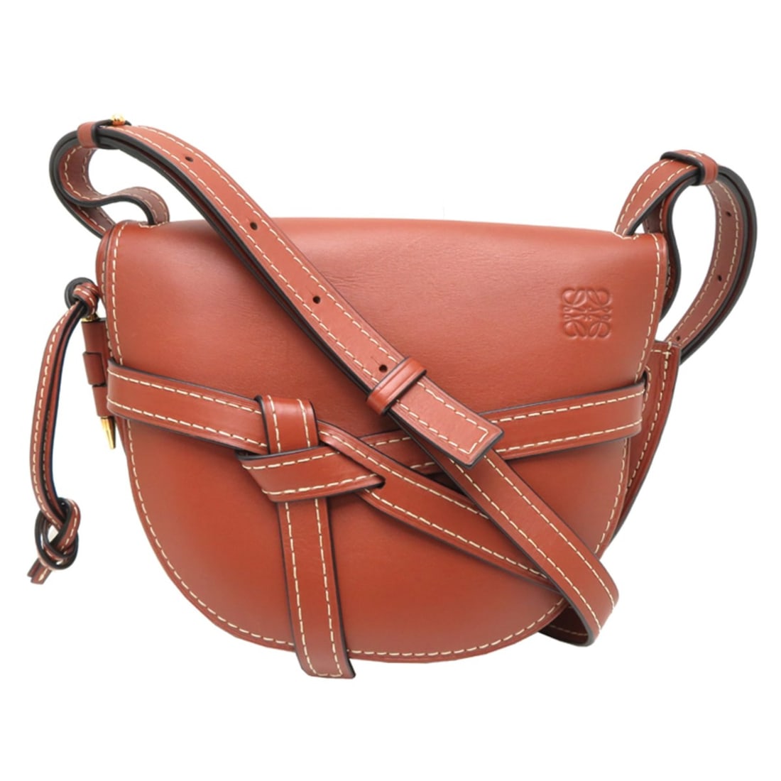 Loewe Gate Small Women's Shoulder Bag, Leather, Brown: --- Catalog ---Category: SizeSize (HxWxD): 19cm x 24cm x 9cm / 7.48'' x 9.44'' x 3.54''Category: DesignType: Shoulder bagColor: BrownGender: WomenMaterial: Leather Category: GeneralBrand: LoeweCountry