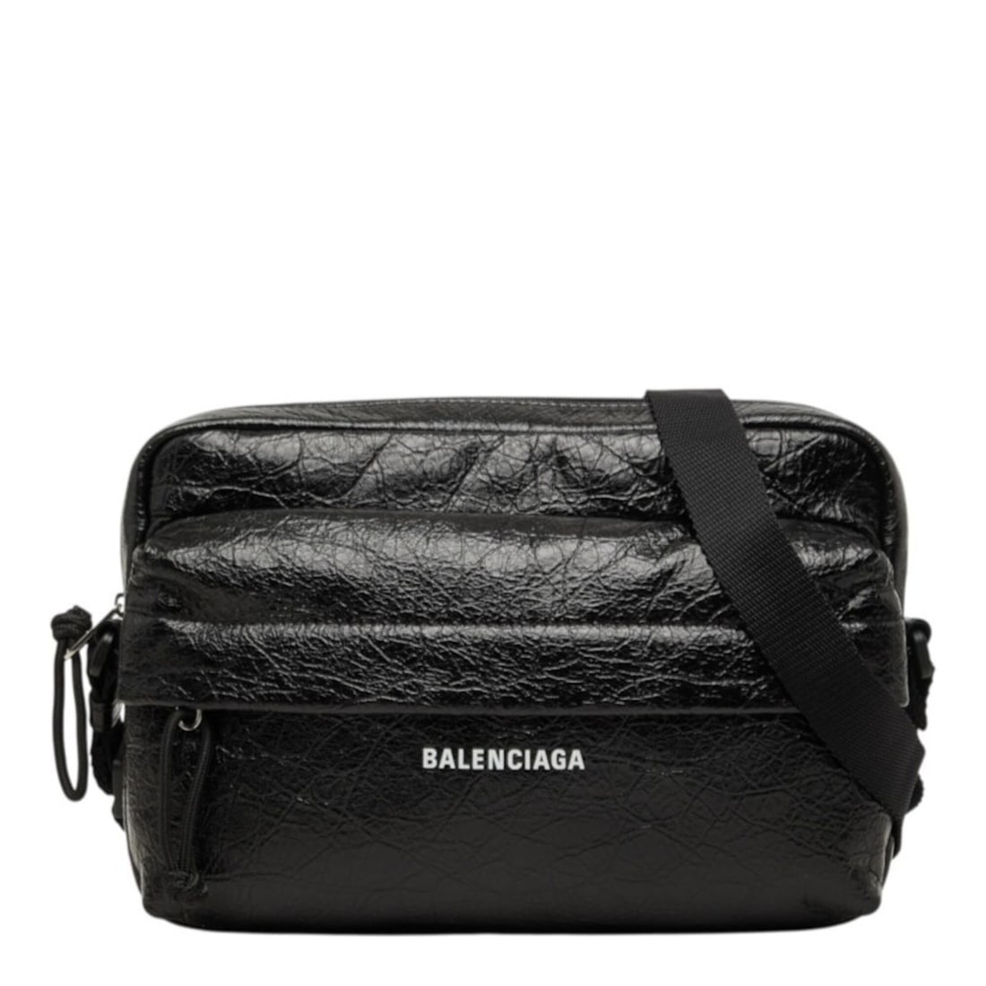 Balenciaga Explorer Camera Bag Shoulder Crossbody 845592 Black Leather Men's BALENCIAGA: --- Catalog ---Category: SizeSize (HxWxD): 17cm x 25cm x 6cm / 6.69'' x 9.84'' x 2.36''Category: DesignType: Shoulder bagColor: BlackGender: MenMaterial: Leather Category: GeneralMPN: 845592Brand: Bal