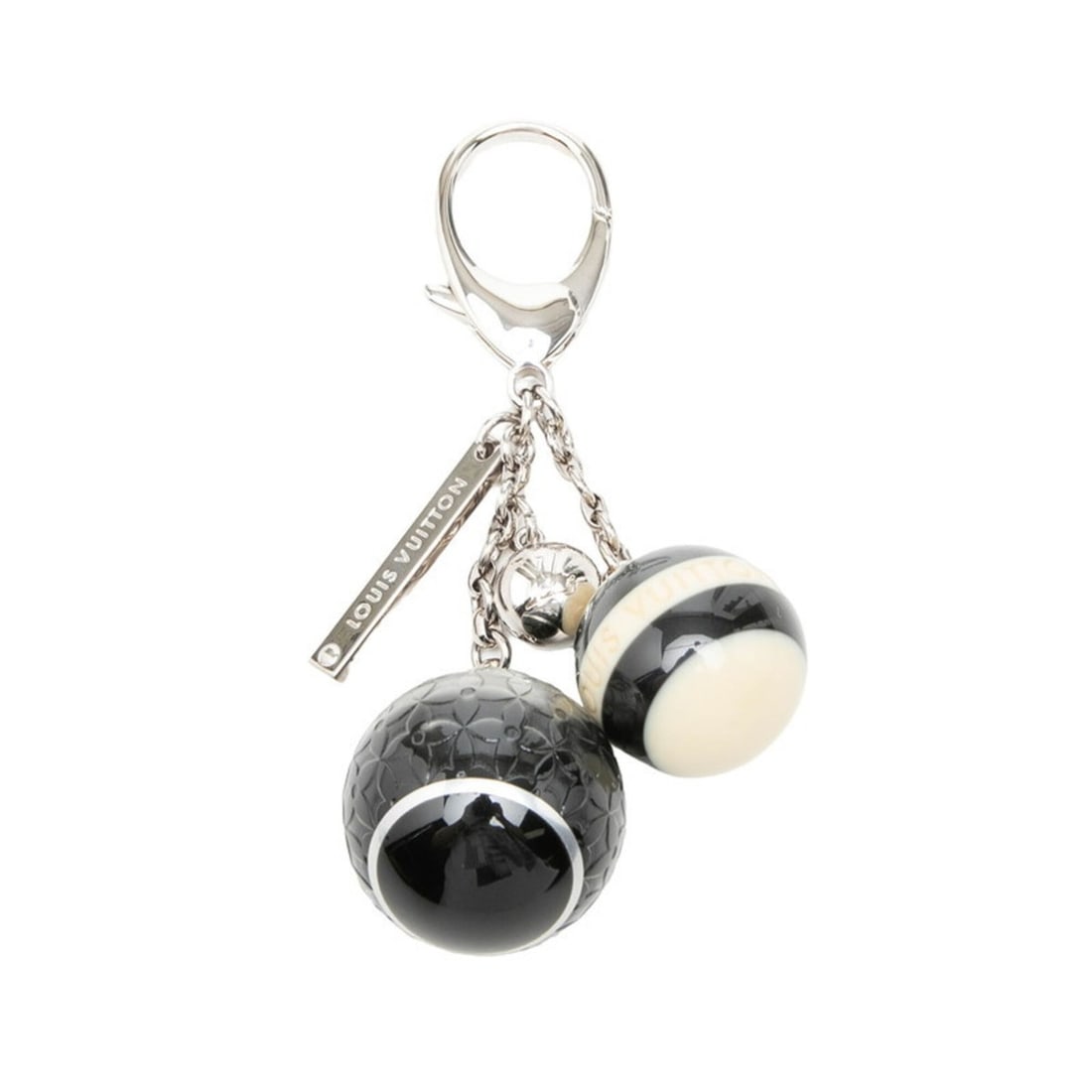 Louis Vuitton Bijou Sac Mini Lin Keychain Charm M65701 Black Ivory Metal Plastic Women's LOUIS: --- Catalog ---Category: SizeChain/Strap Length: 13cm / 5.11''Category: DesignColor: Black, IvoryGender: WomenMaterial: Metal, PlasticCategory: GeneralMPN: M65701Brand: Louis Vuitton--- Item List ---S
