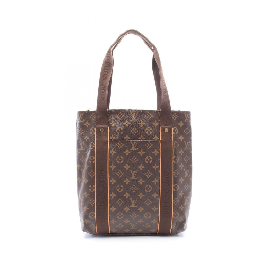 Louis Vuitton Cabas Bobour Tote Bag Handbag, Coated Canvas and Leather, Monogram Pattern, Men's