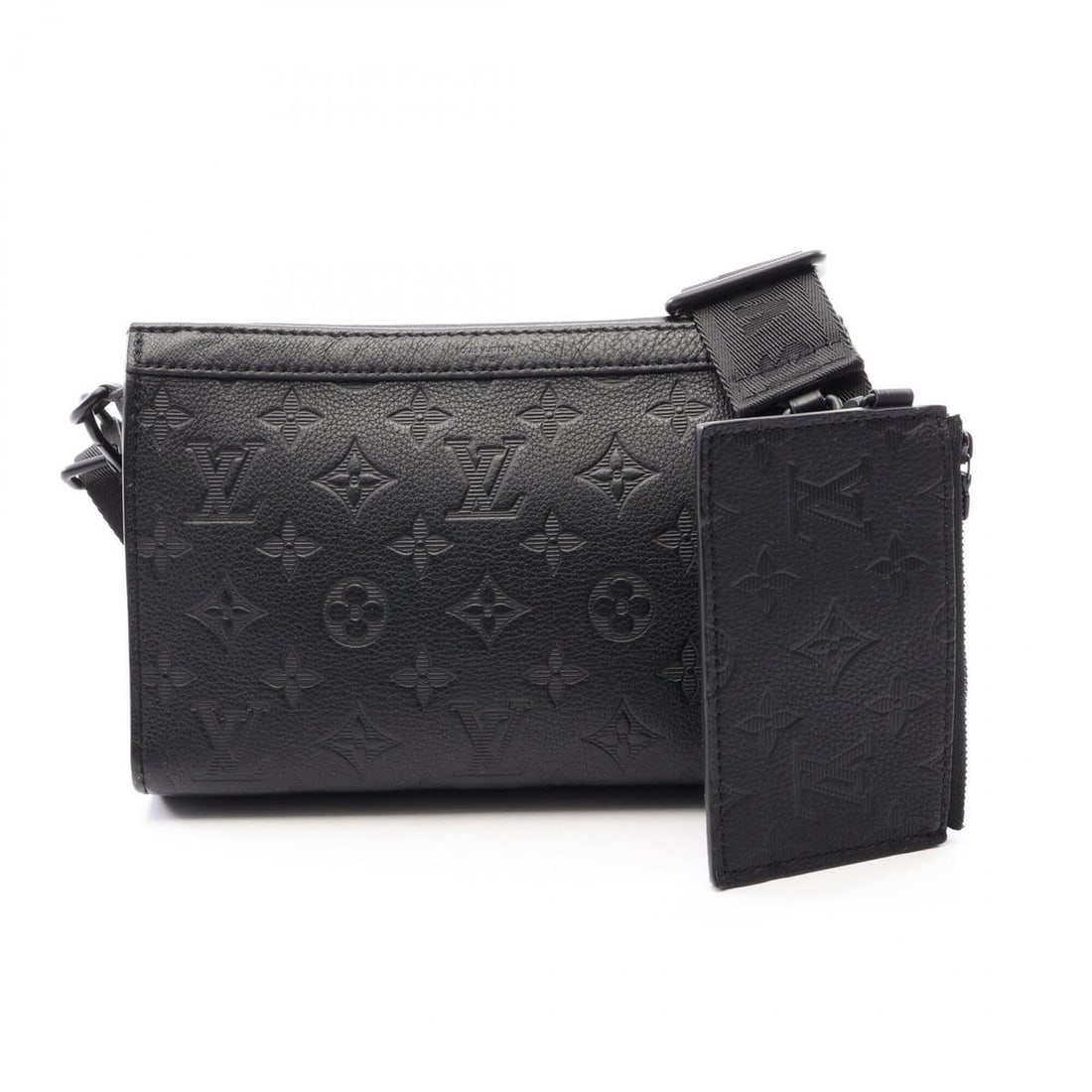 Louis Vuitton Gaston Wearable Wallet Monogram Shadow Noir Shoulder Bag Handbag Leather Men's Black (1 of 10)