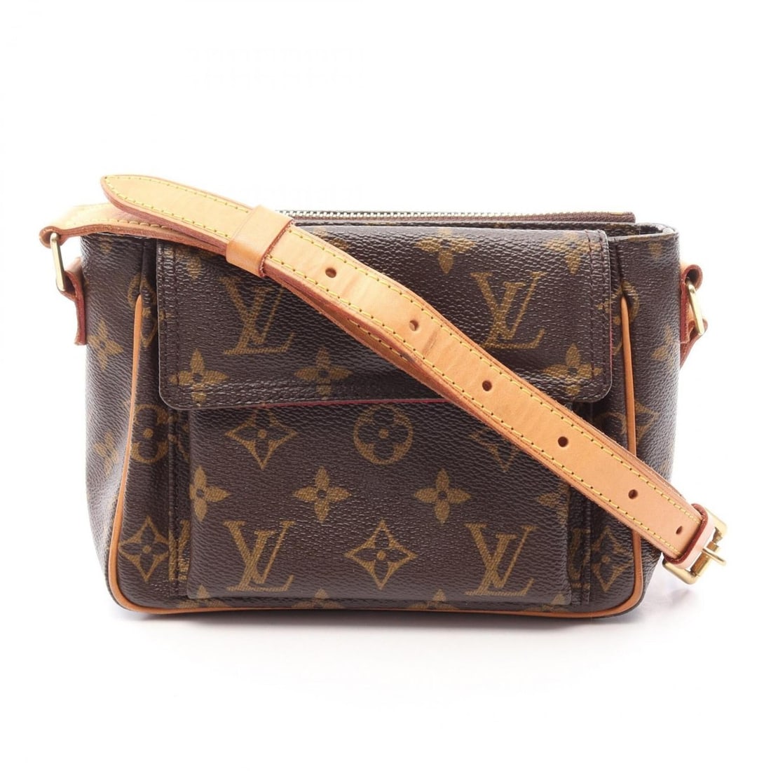 Louis Vuitton LOUIS VUITTON Vivacite PM Shoulder Bag Handbag Coated Canvas Leather Monogram Women's: --- Catalog ---Category: SizeSize (HxWxD): 13cm x 18cm x 8.5cm / 5.11'' x 7.08'' x 3.34''Category: DesignType: Handbag, Shoulder bagColor: BrownGender: WomenMaterial: Coated canvas , Leather Category: