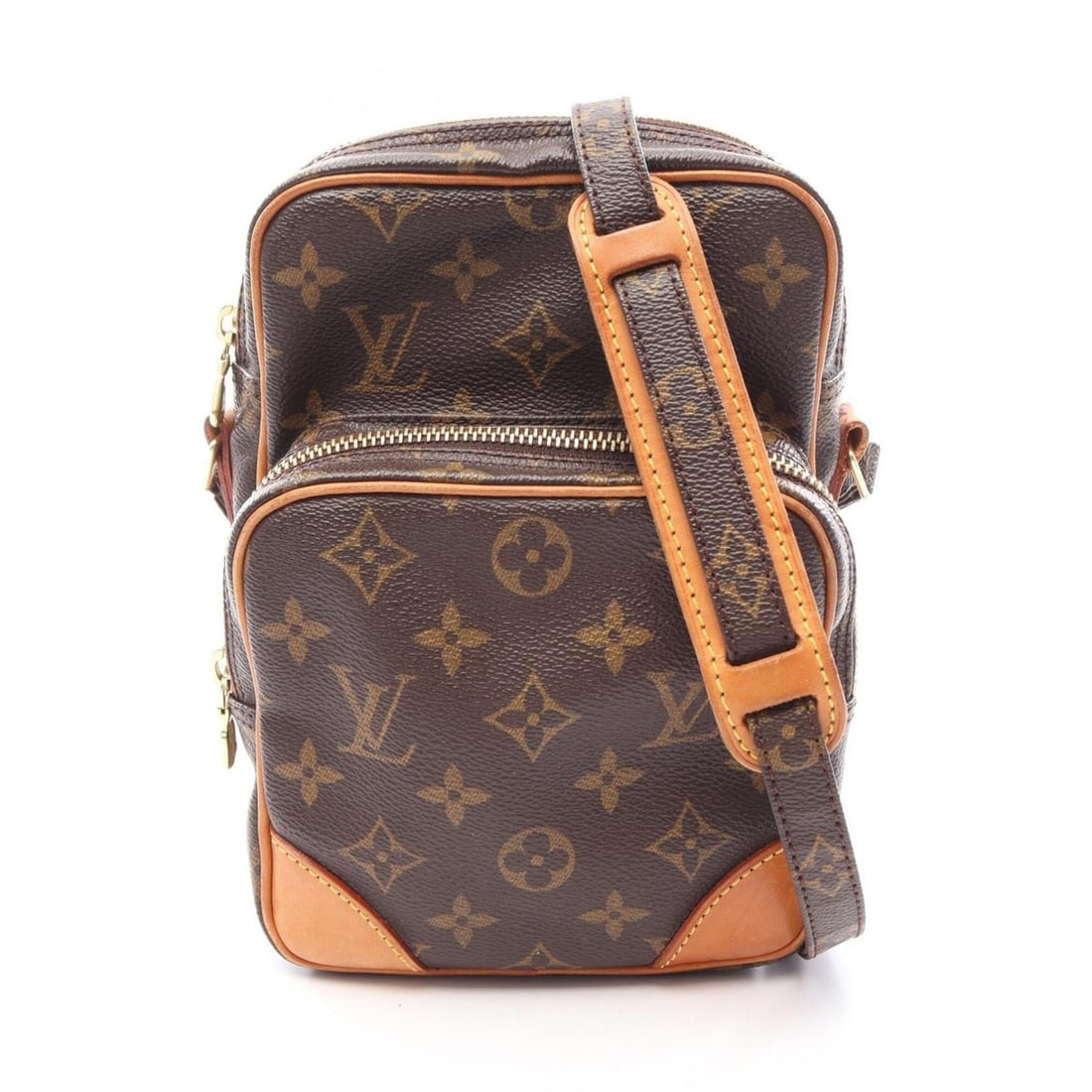 Louis Vuitton Amazon Monogram Shoulder Bag/Handbag, Coated Canvas and Leather, Women's, Brown, (1 of 13)