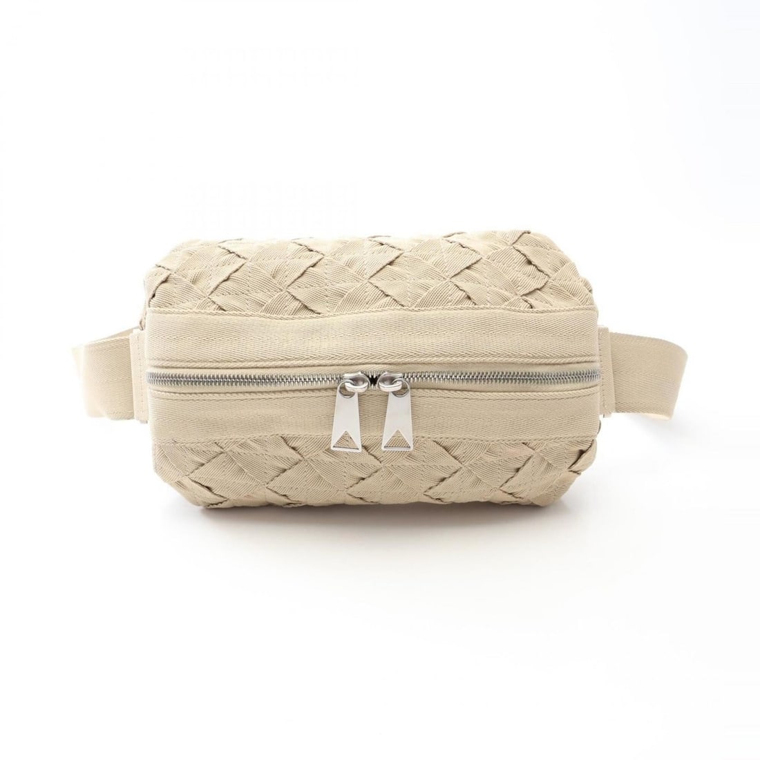 Bottega Veneta Intrecciato Webbing Waist Bag/Body Bag/Handbag, Canvas, Women's, Beige, 66850V0P51: --- Catalog ---Category: SizeSize (HxWxD): 27cm x 16cm x 8cm / 10.62'' x 6.29'' x 3.14''Category: DesignType: Fanny pack, HandbagColor: BeigeGender: WomenMaterial: Canvas Category: GeneralMPN: 66850V0