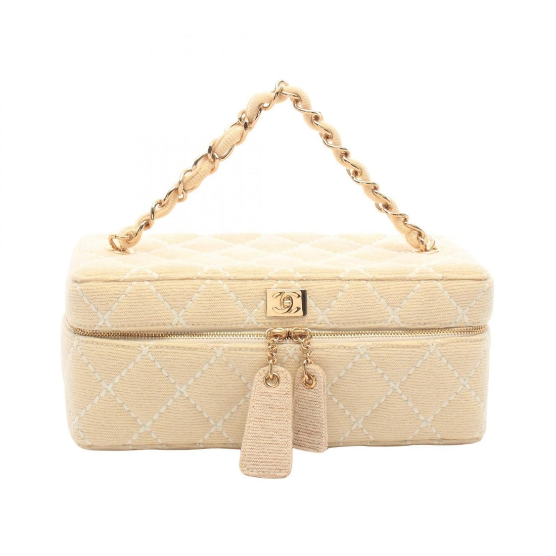 Chanel Wild Stitch Handbag, Canvas, Women's, Ivory: --- Catalog ---Category: SizeSize (HxWxD): 10cm x 24cm x 11cm / 3.93'' x 9.44'' x 4.33''Category: DesignType: HandbagColor: IvoryGender: WomenMaterial: Canvas Category: GeneralBrand: Chanel--- Item Li