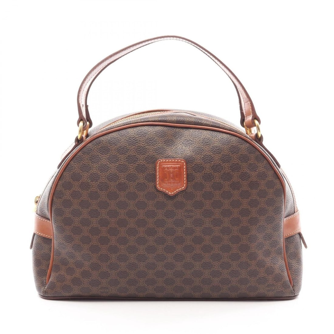 Celine Macadam Handbag, Coated Canvas Leather, Women's, Brown/Beige: --- Catalog ---Category: SizeSize (HxWxD): 19.5cm x 29cm x 9.5cm / 7.67'' x 11.41'' x 3.74''Category: DesignType: HandbagColor: Beige, BrownGender: WomenMaterial: Coated canvas Category: GeneralBrand: