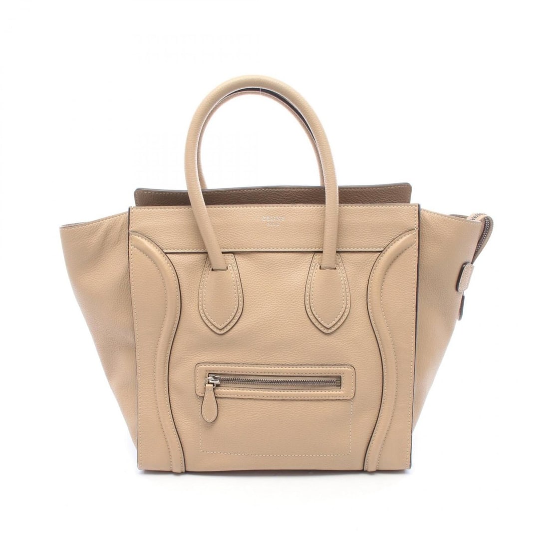 Celine Luggage Mini Shopper Handbag, Leather, Women's, Beige, 165213 (1 of 11)