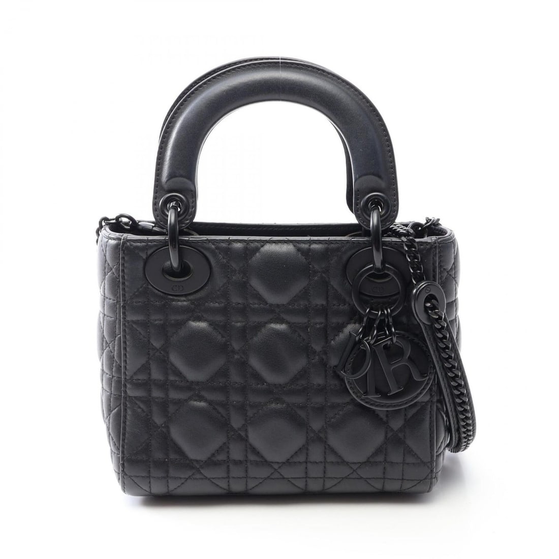 Christian Dior Dior Lady Mini Cannage 2-Way Handbag, Leather, Women's, Black: --- Catalog ---Category: SizeSize (HxWxD): 14cm x 16.5cm x 7cm / 5.51'' x 6.49'' x 2.75''Strap Length: 118cm / 46.45''Handle Length: 25cm / 9.84''Category: DesignType: HandbagColor: BlackGender: Women