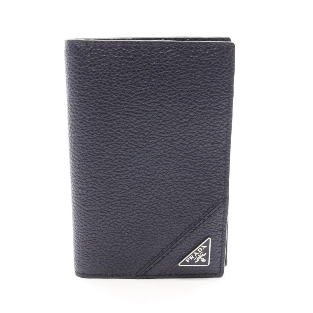 Prada business card holder/card case, leather, men's, navy: --- Catalog ---Category: DesignType: Card caseColor: NavyGender: MenMaterial: Leather Category: GeneralBrand: PradaCategory: Physical PropertiesSize (HxWxD): 11cm x 7cm x 1cm / 4.33'' x 2.75'' x 0.39'