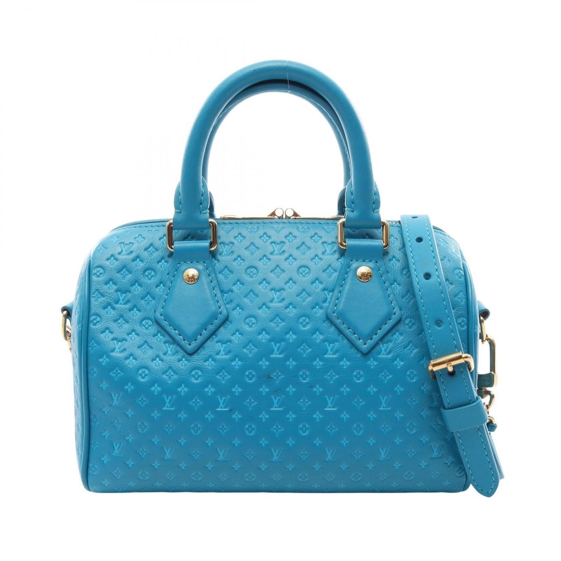 Louis Vuitton Speedy Bandoulière 20 2-Way Handbag, Leather, Women's, Blue, M22596: --- Catalog ---Category: SizeSize (HxWxD): 13.5cm x 21cm x 12cm / 5.31'' x 8.26'' x 4.72''Category: DesignType: HandbagColor: BlueGender: WomenMaterial: Leather Category: GeneralMPN: M22596Brand: Loui