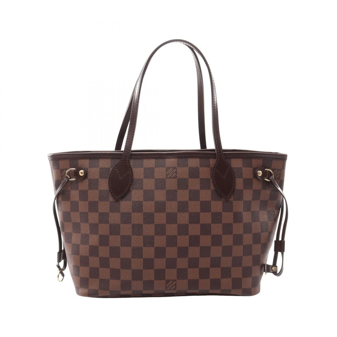 Louis Vuitton Neverfull PM Tote Bag Handbag, Coated Canvas and Leather, Damier Pattern, Women's,: --- Catalog ---Category: SizeSize (HxWxD): 22cm x 29cm x 12.5cm / 8.66'' x 11.41'' x 4.92''Category: DesignType: Handbag, Tote bagColor: Brown, Damier CanvasGender: WomenMaterial: Coated canvas , Dami