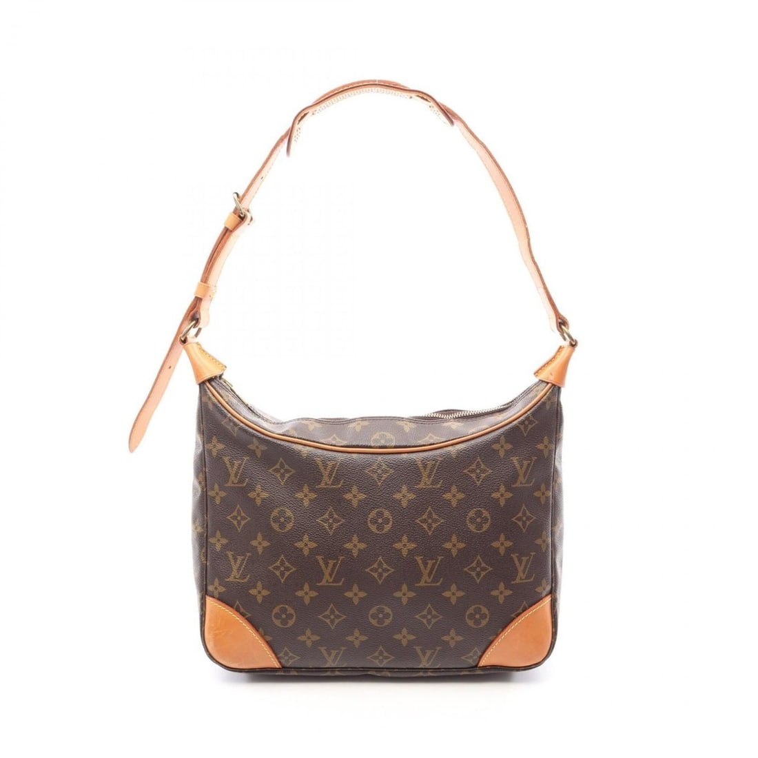 Louis Vuitton Boulogne PM Monogram Shoulder Bag/Handbag, Coated Canvas and Leather, Women's, Brown, (1 of 15)